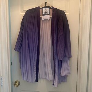 SJ Victoria Pleated Kimono, Grape, never worn, smoke free environment, no pets.